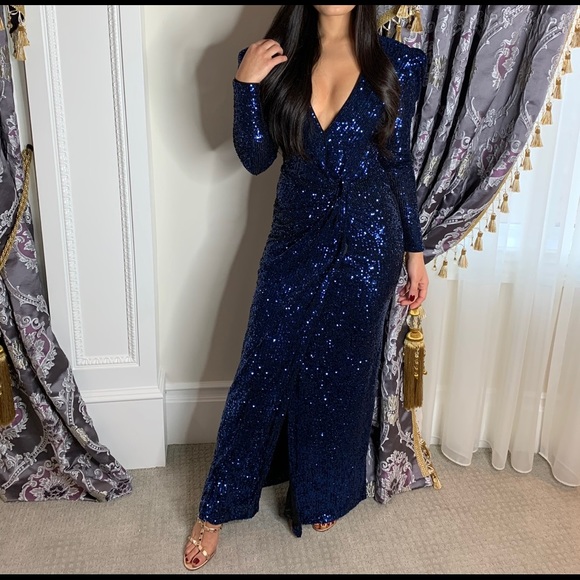 Iorane Glamorous Gown Navy Blue - Picture 4 of 5